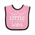 thumbnail image 1 of Inktastic Little Sister Girls Baby Bib, 1 of 4