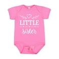 thumbnail image 1 of Inktastic Little Sister Girls Baby Bodysuit, 1 of 5