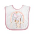 thumbnail image 1 of Inktastic Little Sister I Love My Big Sister Boys or Girls Baby Bib, 1 of 4