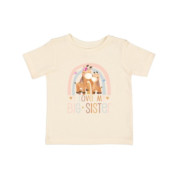 Inktastic Little Sister I Love My Big Sister Boys or Girls Baby T-Shirt
