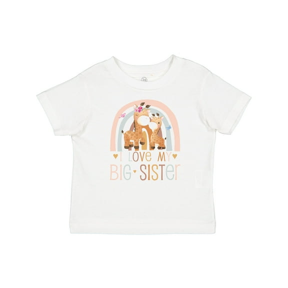 Inktastic Little Sister I Love My Big Sister Boys or Girls Baby T-Shirt