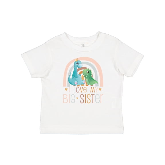 Inktastic Little Sister I Love My Big Sister Boys or Girls Baby T-Shirt