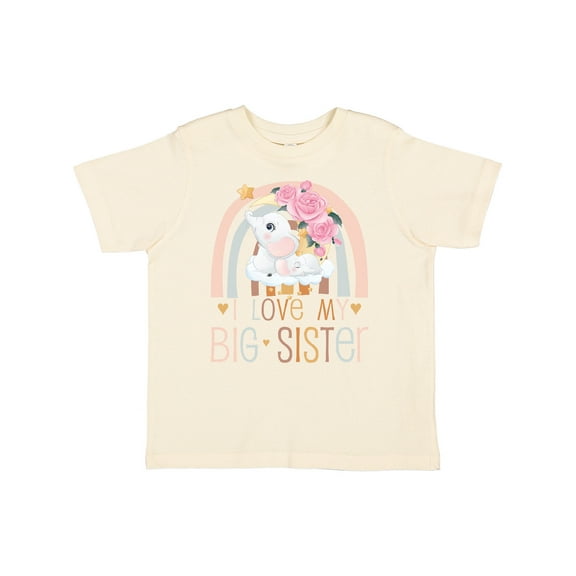 Inktastic Little Sister I Love My Big Sister Boys or Girls Toddler T-Shirt