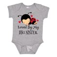 thumbnail image 1 of Inktastic Little Sister Ladybug Girls Baby Bodysuit, 1 of 5