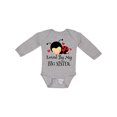 thumbnail image 1 of Inktastic Little Sister Ladybug Girls Long Sleeve Baby Bodysuit, 1 of 5