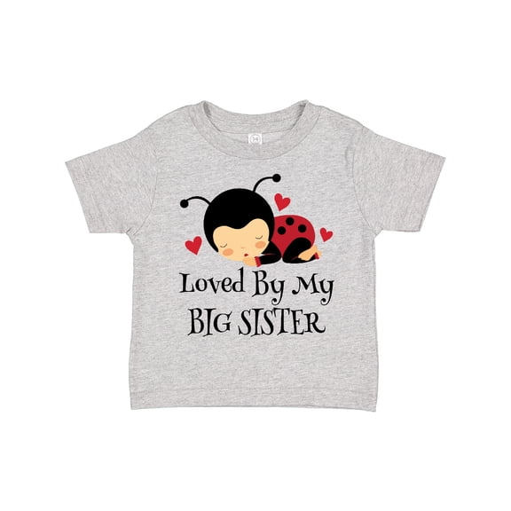 Inktastic Little Sister Ladybug Girls Toddler T-Shirt
