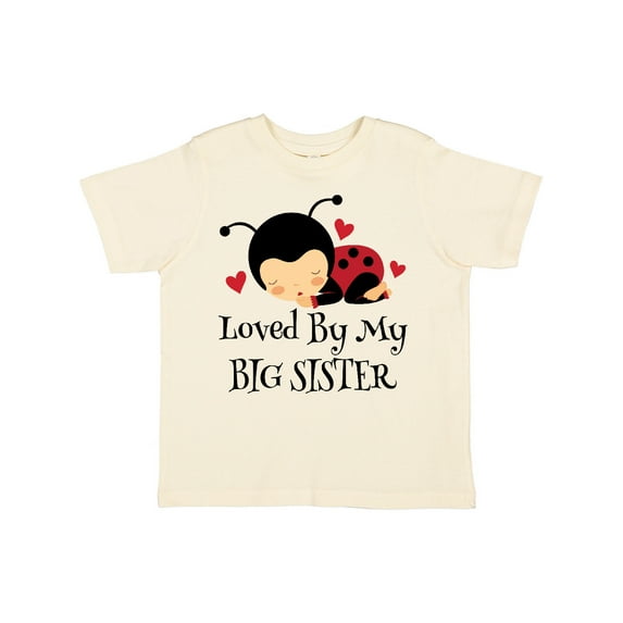 Inktastic Little Sister Ladybug Girls Toddler T-Shirt