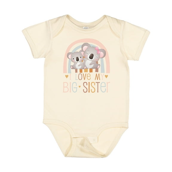 Inktastic Little Sister Newborn Baby Girls’ Boys or Girls Baby Bodysuit