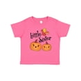 thumbnail image 1 of Inktastic Little Sister Pumpkins with Fall Leaves Girls Baby T-Shirt, 1 of 5