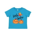 thumbnail image 1 of Inktastic Little Sister Pumpkins with Fall Leaves Girls Toddler T-Shirt, 1 of 5