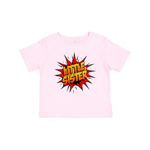 Inktastic Little Sister Super Hero Girls Baby T-Shirt