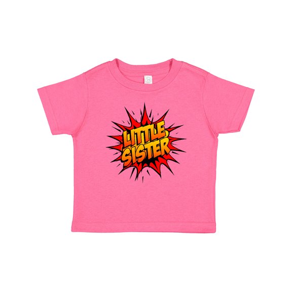 Inktastic Little Sister Super Hero Girls Baby T-Shirt