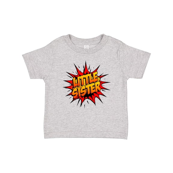 Inktastic Little Sister Super Hero Girls Baby T-Shirt