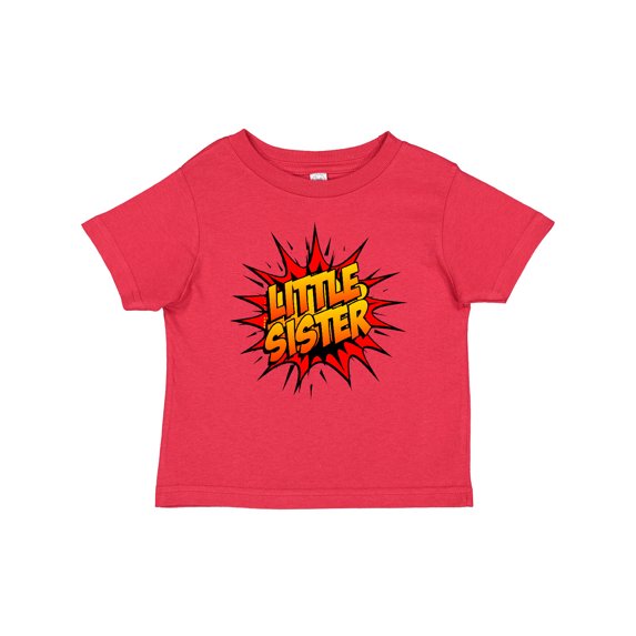 Inktastic Little Sister Super Hero Girls Baby T-Shirt