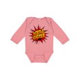 thumbnail image 1 of Inktastic Little Sister Super Hero Girls Long Sleeve Baby Bodysuit, 1 of 5