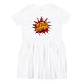 thumbnail image 1 of Inktastic Little Sister Super Hero Girls Toddler Dress, 1 of 5