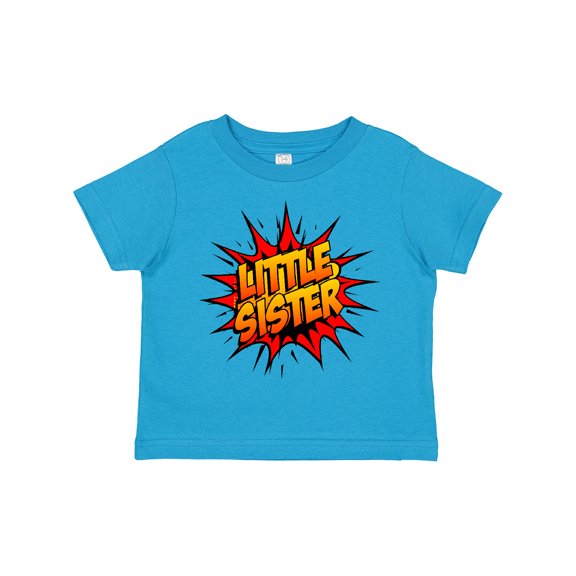 Inktastic Little Sister Super Hero Girls Toddler T-Shirt