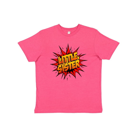 Inktastic Little Sister Super Hero Youth T-Shirt