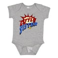 thumbnail image 1 of Inktastic Little Sister Superhero Girls Baby Bodysuit, 1 of 5