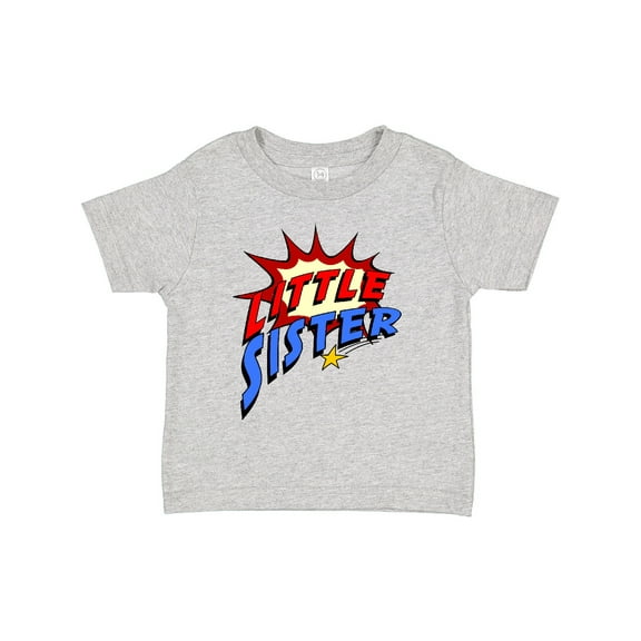 Inktastic Little Sister Superhero Girls Toddler T-Shirt
