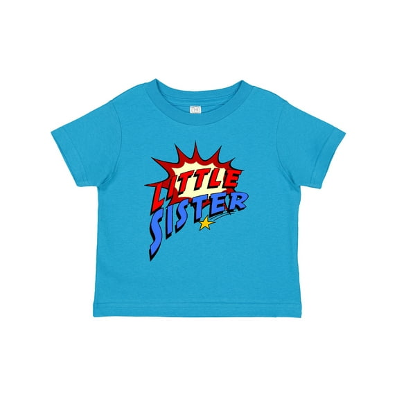 Inktastic Little Sister Superhero Girls Toddler T-Shirt