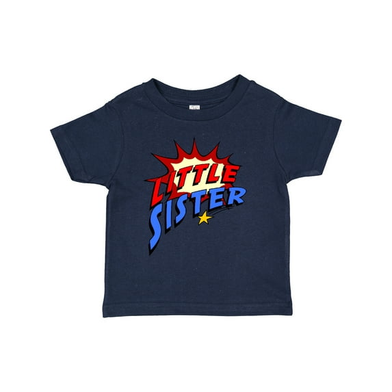 Inktastic Little Sister Superhero Girls Toddler T-Shirt