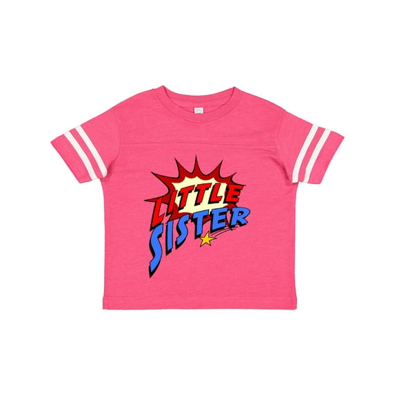 Inktastic Little Sister Superhero Girls Toddler T-Shirt