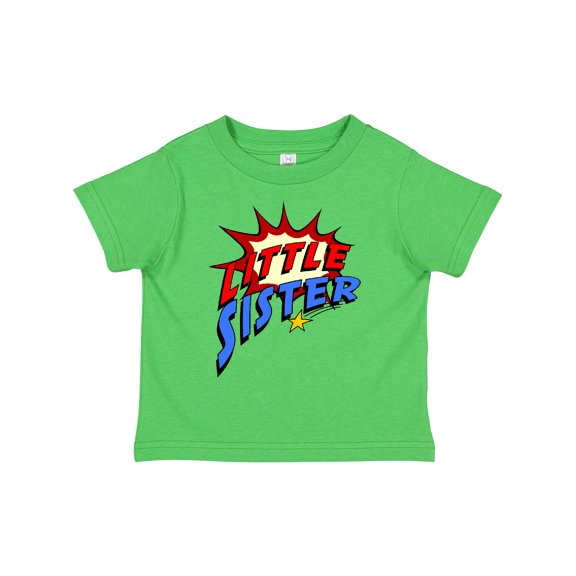 Inktastic Little Sister Superhero Girls Toddler T-Shirt