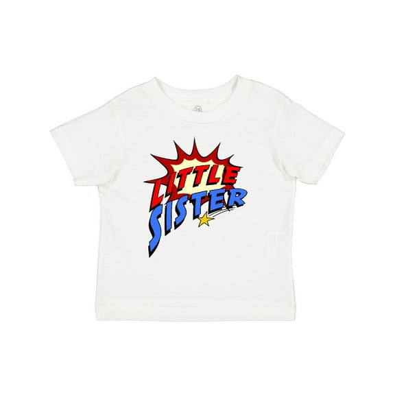 Inktastic Little Sister Superhero Girls Toddler T-Shirt