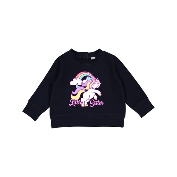 Inktastic Little Sister Unicorn Baby Sweatshirt