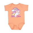 thumbnail image 1 of Inktastic Little Sister Unicorn Girls Baby Bodysuit, 1 of 5