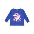 thumbnail image 1 of Inktastic Little Sister Unicorn Girls Long Sleeve Toddler T-Shirt, 1 of 5