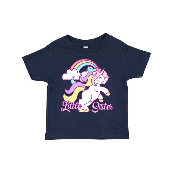 Inktastic Little Sister Unicorn Girls Toddler T-Shirt