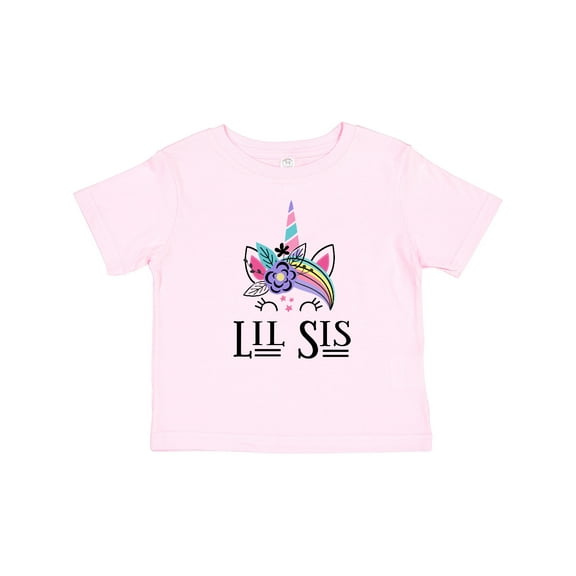 Inktastic Little Sister Unicorn Lil Sis Girls Baby T-Shirt