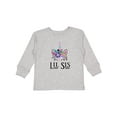 thumbnail image 1 of Inktastic Little Sister Unicorn Lil Sis Girls Long Sleeve Toddler T-Shirt, 1 of 5