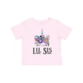 thumbnail image 1 of Inktastic Little Sister Unicorn Lil Sis Girls Toddler T-Shirt, 1 of 5