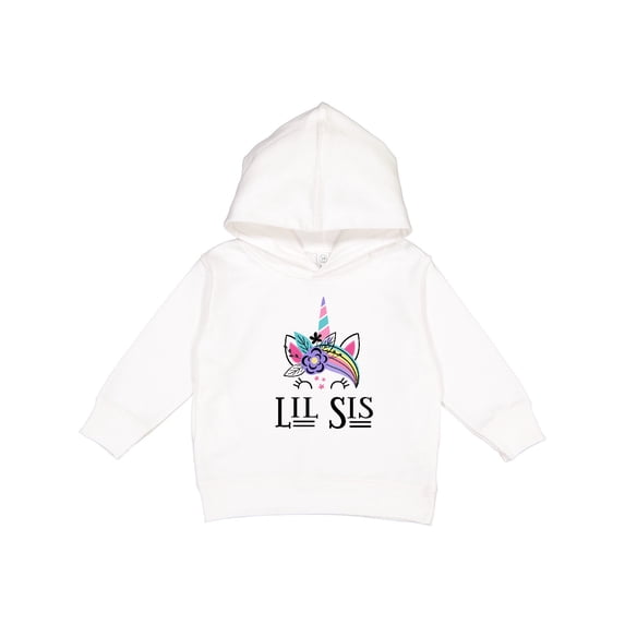 Inktastic Little Sister Unicorn Lil Sis Toddler Hoodie