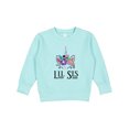 thumbnail image 1 of Inktastic Little Sister Unicorn Lil Sis Toddler Sweatshirt, 1 of 4