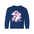 thumbnail image 1 of Inktastic Little Sister Unicorn Long Sleeve Youth T-Shirt, 1 of 5