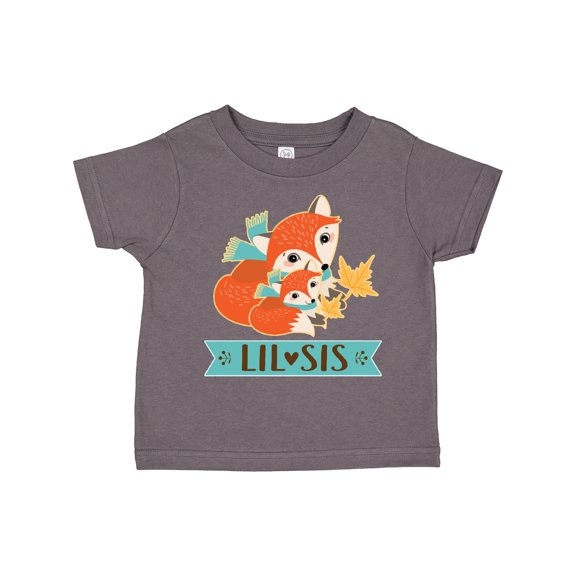 Inktastic Little Sister Woodland Fox Girls Girls Toddler T-Shirt