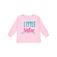 thumbnail image 1 of Inktastic Little Sister, Younger Sister, Arrow - Blue Pink Girls Long Sleeve Toddler T-Shirt, 1 of 5