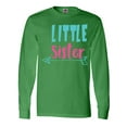 thumbnail image 1 of Inktastic Little Sister, Younger Sister, Arrow - Blue Pink Long Sleeve T-Shirt, 1 of 5