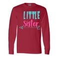 thumbnail image 1 of Inktastic Little Sister, Younger Sister, Arrow - Blue Pink Long Sleeve T-Shirt, 1 of 5