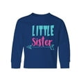 thumbnail image 1 of Inktastic Little Sister, Younger Sister, Arrow - Blue Pink Long Sleeve Youth T-Shirt, 1 of 5