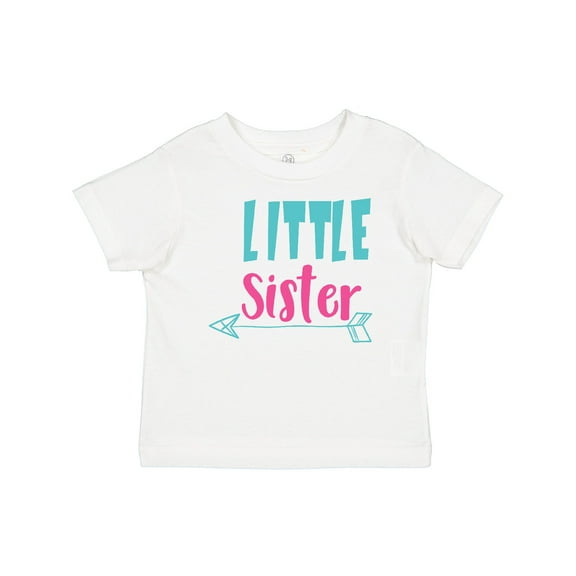 Inktastic Little Sister, Younger Sister, Arrow, Sibling Girls Baby T-Shirt