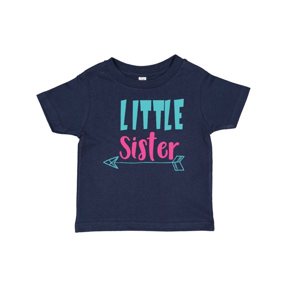 Inktastic Little Sister, Younger Sister, Arrow, Sibling Girls Baby T-Shirt