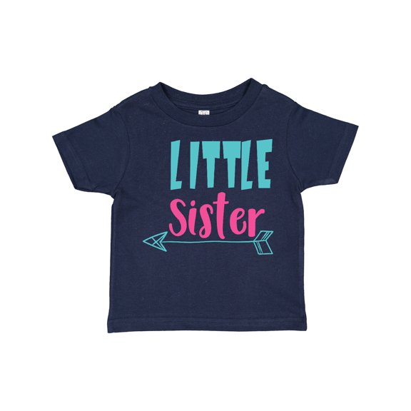 Inktastic Little Sister, Younger Sister, Arrow, Sibling Girls Toddler T-Shirt