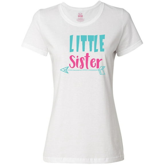 Inktastic Little Sister, Younger Sister, Arrow, Sibling Women's T-Shirt