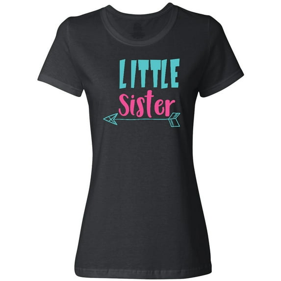 Inktastic Little Sister, Younger Sister, Arrow, Sibling Women's T-Shirt