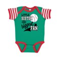 thumbnail image 1 of Inktastic Little Sister and Biggest Baseball Fan Boys or Girls Baby Bodysuit, 1 of 4